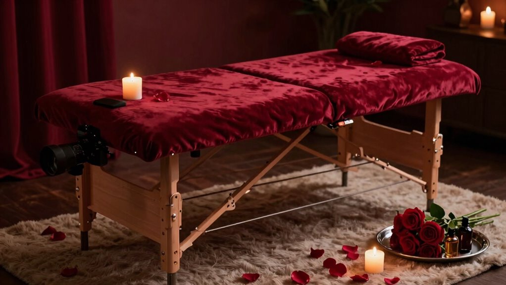 create intimate massage environment