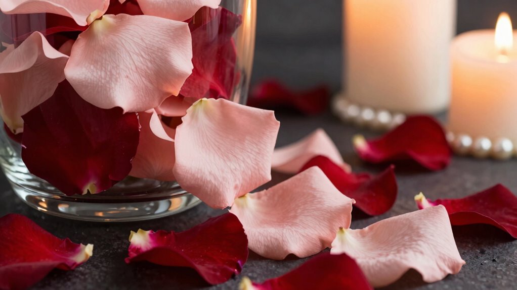 elegant balanced faux floral arrangements