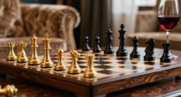 elegant chess night ambiance