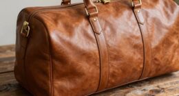 elegant leather travel bags
