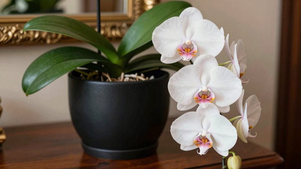 elegant orchid gift presentation