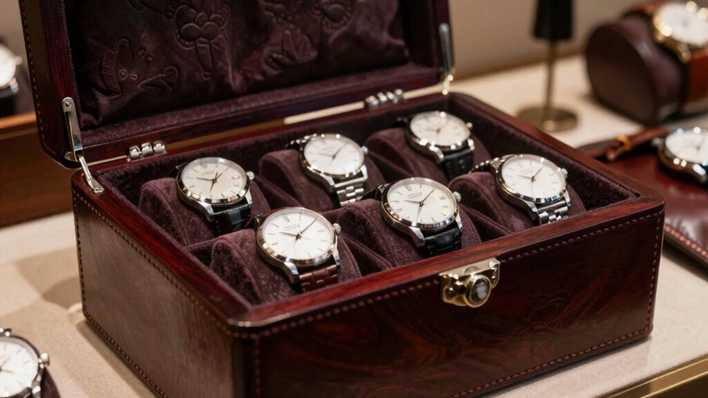 elegant vintage watch storage