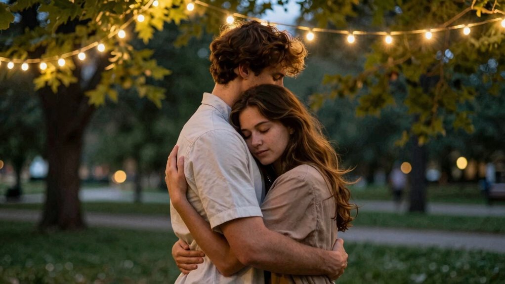 expressing love through hugging