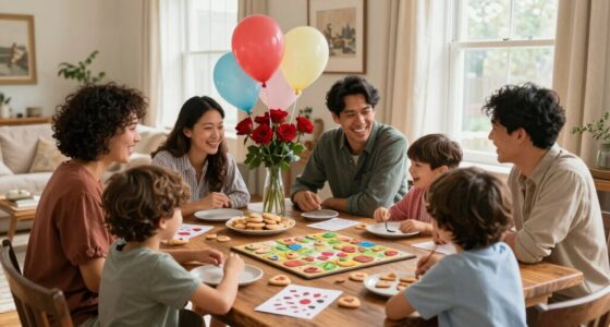 family valentine s day celebration