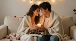 first married valentine s celebration