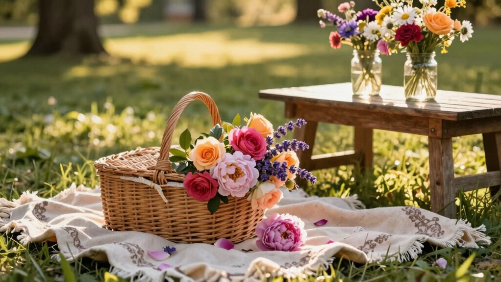 incorporate flowers throughout day