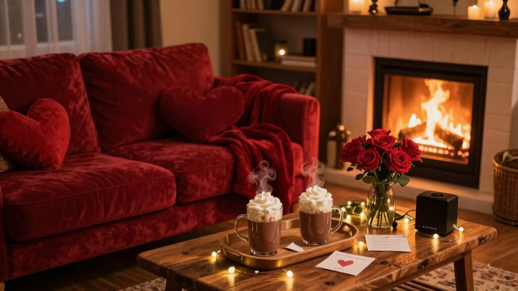 intimate home valentine s celebration