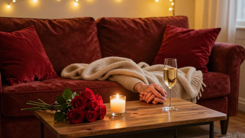 intimate valentine s home celebration