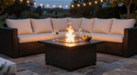 luxe backyard fire pits
