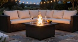 luxe backyard fire pits