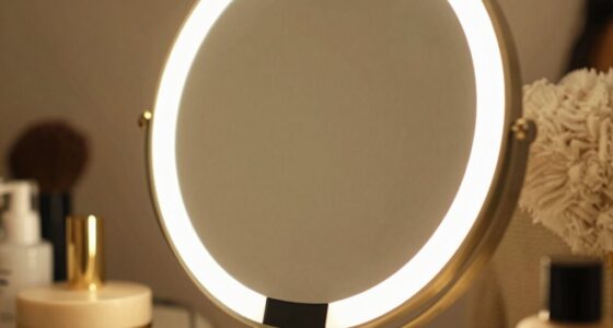 luxurious illuminated makeup mirrors
