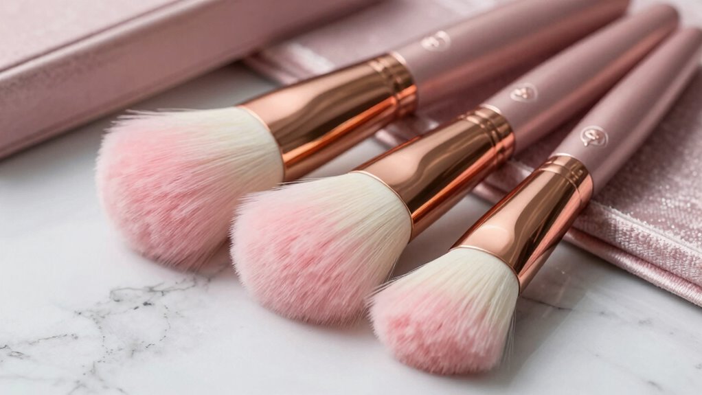 luxury brushes enhance flawless application