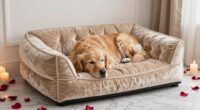 luxury dog beds featured in valentine s content