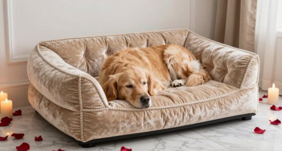 luxury dog beds featured in valentine s content