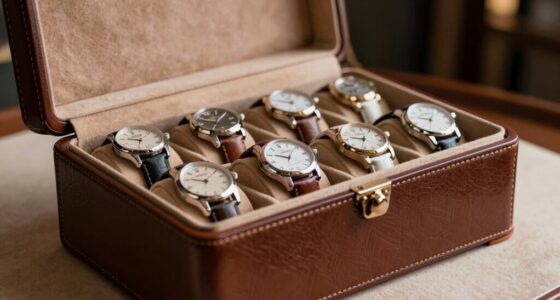 luxury leather watch storage