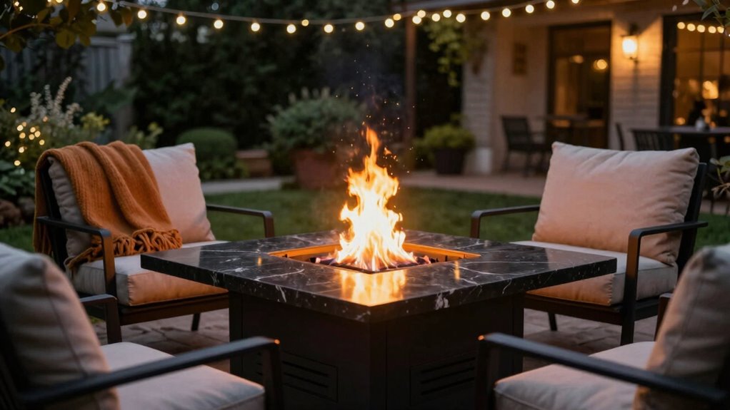 outdoor cozy fire safety
