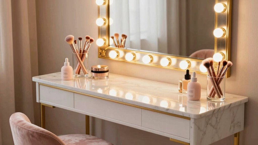 personalized illuminated vanity space