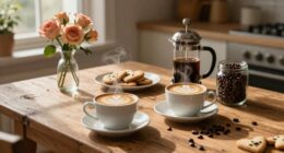 romantic at home coffee date