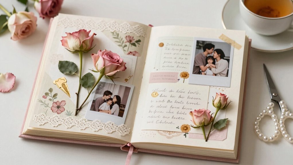 romantic memory scrapbook ideas