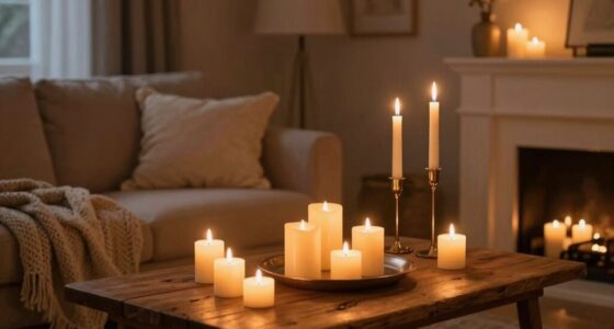safe candlelit home evening