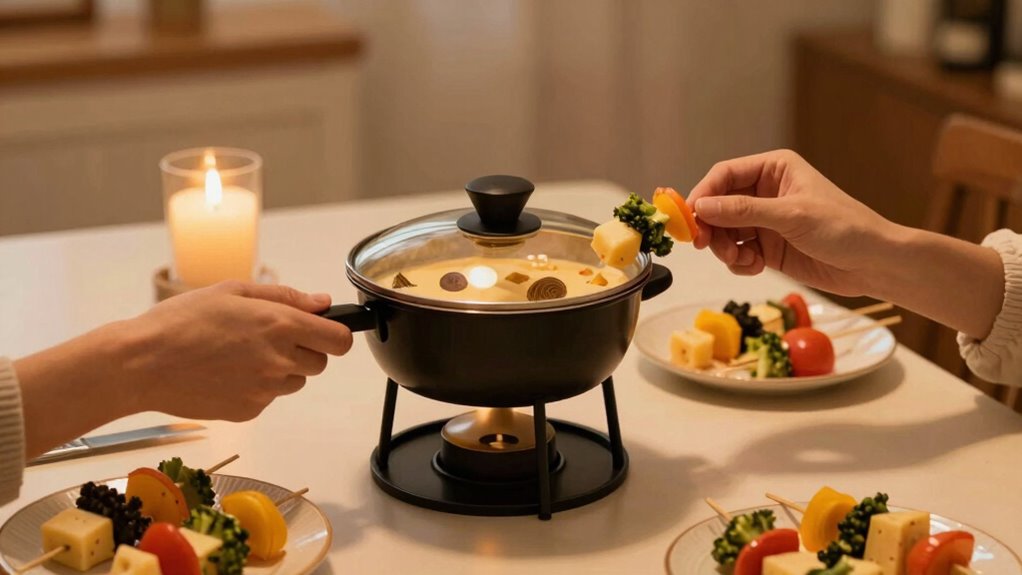 shared cheese fondue experience
