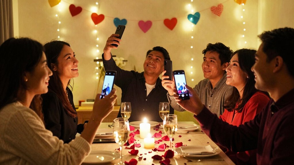 social media and valentine s celebrations
