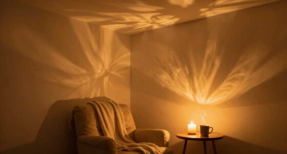 sunset lamp creates romance