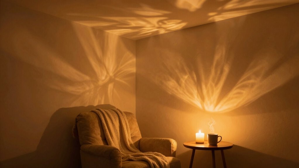 sunset lamp creates romance