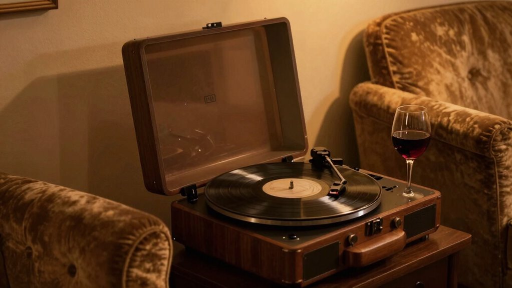 vintage vinyl night ambiance