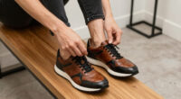 Leather Running Sneakers