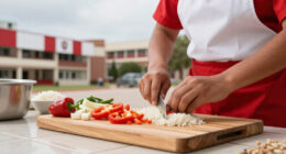 University Of Piura Celebrates Independence Day With Red And White Attire At Lima Campus