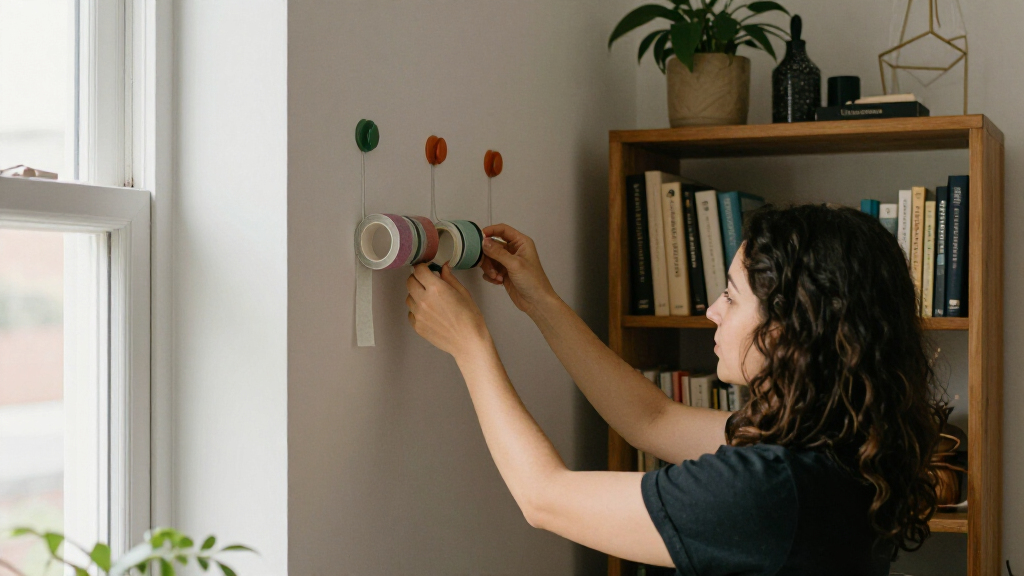A Renter-Friendly Wall And IKEA BILLY Created A Moody Office