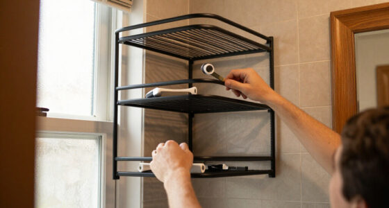 She Put A 5-Tier Shelf Behind Her Bathroom Door