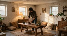 This Basement Was A Cold, Concrete Shell — Now It Feels Like A European Cottage