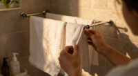 This Metal Rack Creates Instant Towel Storage And Includes Extra Uses I Never Expected!