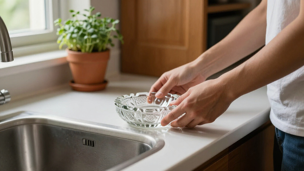 I’m Putting A Vintage Glass Ashtray By My Kitchen Sink (It’s So Pretty!)