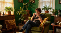 They Turned Their Beige 1900S Parlor Into A Bold, Green “Analog Room”