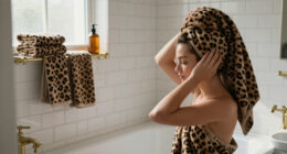 This Leopard Print Towel Set Adds Personality To My Boring Bathroom