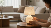 Walmart's New $25 Travertine-Look Lamp Looks Shockingly High-End