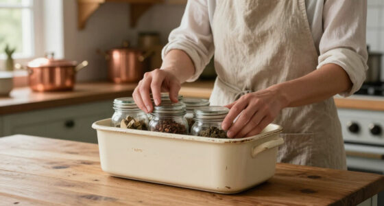 Repurpose A Casserole Holder Into A Spice Rack That Adds Vintage Charm