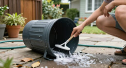 Smelling Your Garbage Cans? The Underrated Trick To Give Them A Deep Clean
