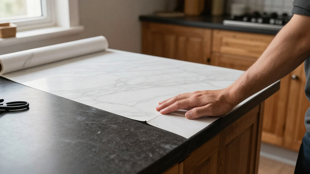 This $50 Amazon Find Made My Dark, Dated Countertops Look Like Expensive Marble