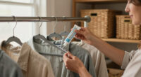 Use An Empty Toothpaste Tube To Double Your Closet Hanging Space